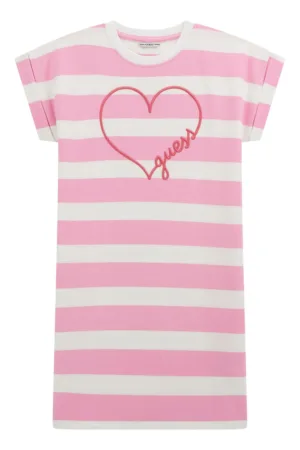 Rochie-tricou cu dungi