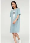 Rochie-tricou cu imprimeu