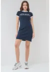 Rochie-tricou cu imprimeu logo