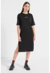 Rochie-tricou cu slit lateral