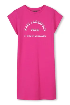 Rochie-tricou din amestec de modal cu imprimeu