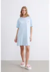 Rochie-tricou din bumbac cu detaliu cu Hello Kitty