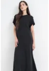 Rochie-tricou midi relaxed fit