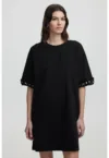 Rochie-tricou scurt cu decolteu la baza gatului