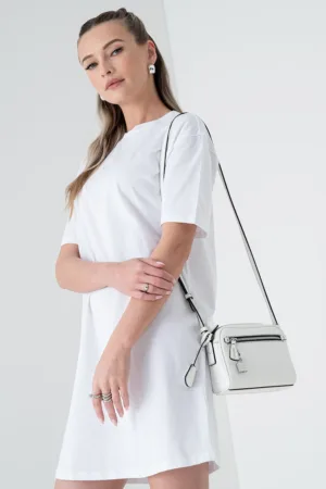 Rochie-tricou scurt cu logo