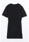 Rochie-tricou scurta cu croiala in A