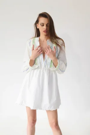 Rochie-tunica cu broderie