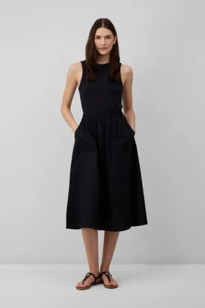 Rochie uni cu buzunare laterale