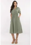 Rochie  verde - bumbac -