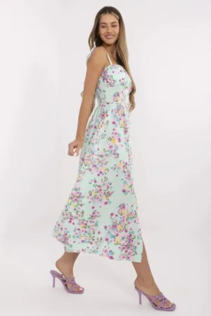 Rochie verde - poliester -