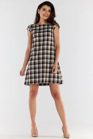 Scurta Rochie Carouri Maneca scurta A490