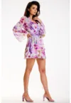 Scurta Rochie Floral Maneca lunga A509