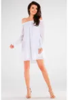 Scurta Rochie Maneca lunga - Bumbac A435