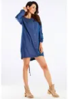 Scurta Rochie Maneca lunga - Viscoza A453