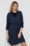 Superdry Rochie culoarea bleumarin