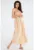 Bej Midi Rochie Fara maneca A428