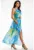 Lunga Rochie Floral Fara maneca A506