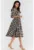 Midi Rochie Carouri Maneca trei sferturi A489