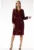 Midi Rochie Maneca lunga – Poliester – in V A699