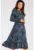 Midi Rochie Maneca lunga Print A468