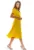 Midi Rochie Maneca scurta – Viscoza Galben A296