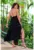 Negru Midi Rochie Fara maneca A428