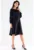 Negru Midi Rochie Maneca lunga – Elegant – Lejer A524