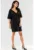 Negru Scurta Rochie Maneca scurta A557