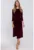 Rochie midi din velur cu maneci 3/4 –