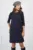 Rochie DY Fashion bleumarin din velur cu buzunare