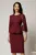 Rochie DY Fashion conica magenta cu peplum si fermoar metalic