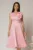 Rochie DY Fashion din tafta roz cu floare ampla cu perla pe umar