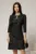 Rochie DY Fashion din tweed neagra si croiul drept cambrat