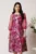 Rochie DY Fashion din voal lila cu imprimeuri florale si maneci din organza