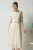 Rochie DY Fashion eleganta din dantela ivory cu maneci scurte