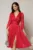 Rochie DY Fashion fucsia de ocazie din voal peliculizat cu maneci crapate