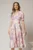 Rochie DY Fashion midi clos cu funda pe umar si print lila