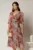 Rochie DY Fashion midi din organza cu imprimeuri oranj