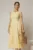Rochie DY Fashion midi galbena din bumbac cu cret pe solduri