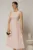 Rochie DY Fashion midi roz din bumbac cu cret pe solduri