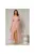 Rochie DY Fashion midi roz din tull cu buline si funde ample pe umeri