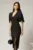 Rochie DY Fashion neagra midi conica cu maneci lalea