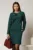 Rochie DY Fashion scurta din catifea reiata verde