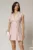 Rochie DY Fashion scurta roz cu croi cambrat tip sacou si snur pe talie