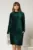 Rochie DY Fashion verde dreapta din catifea velurata
