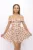 Rochie Dama 123061 Alb-Rosu | Fashion