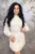 Rochie Dama A68183 Alb Kikiriki