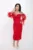 Rochie Dama R2784 Rosu Kikiriki