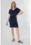 Rochie De Dama Albastru Marin.Regular Fit