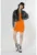 Rochie De Dama Portocaliu Slim Fit bumbac